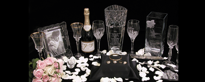 Engraved drinking glasses