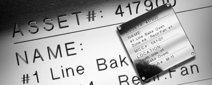 Engraved steel tag.