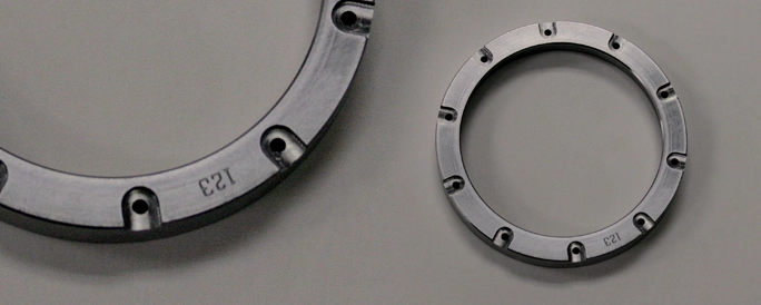 Engraved small washer bearing.