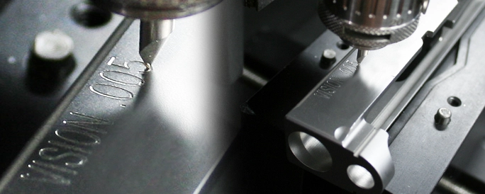 Serialized metal slide.