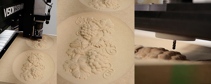 wood engraving and routing examples