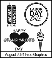 Free Engraving Clipart for August 2024.