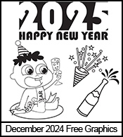 Free Engraving Clipart for December 2024.