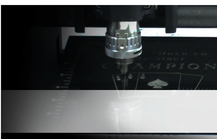 Engraving mchine with card award plaque