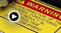 click to play Solar Panel Warning Sign Engraving Video.