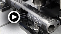 click to play Smokin' Aces Custom Engraved 1911 Slide video