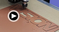 click to play Routing Dibond video